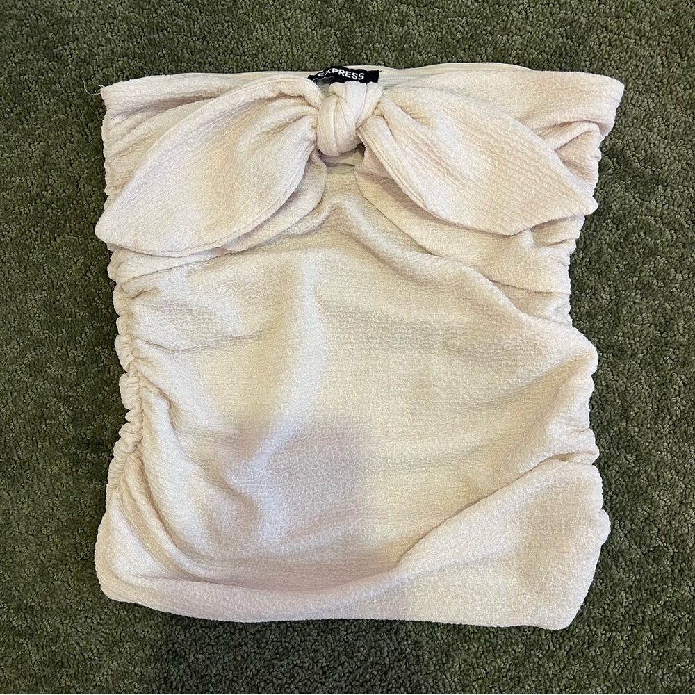 Beige tube top